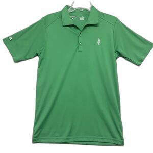 Antigua Golf Polo Shirt Mens Sz S Short Sleeve Green Polyester Preppy Sports